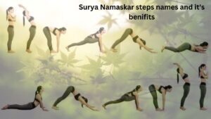 Surya Namaskar steps names and it's benifits